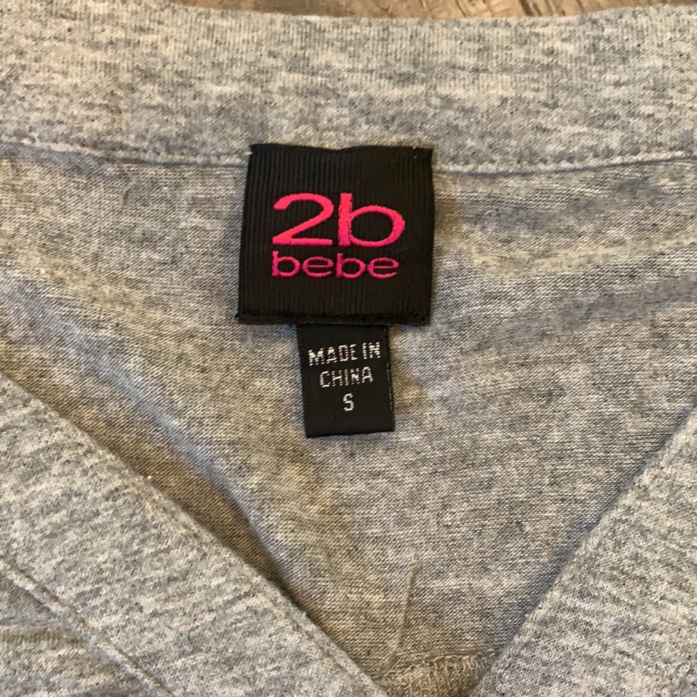 🎀4/$15🎀 2b Bebe Front Tie Top - Picture 4 of 6